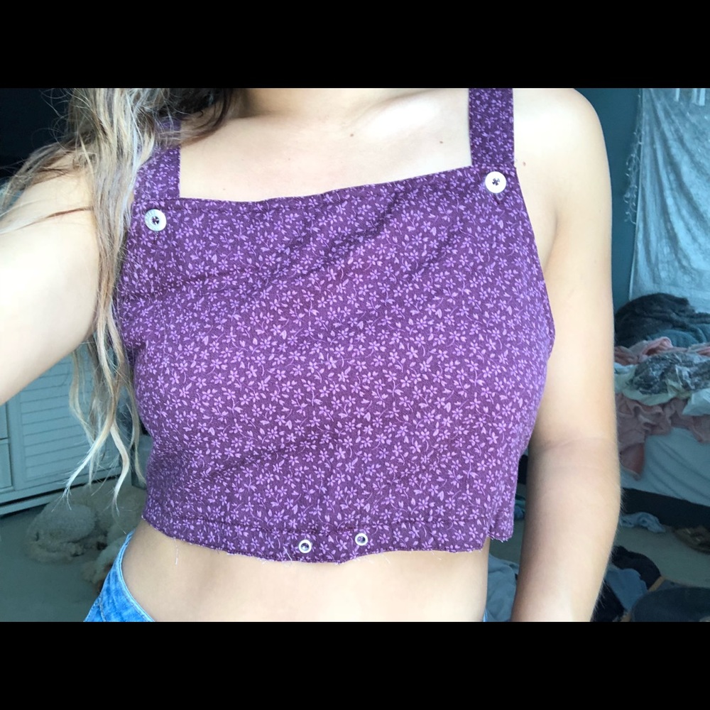 Vintage Floral Crop Top